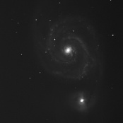 M51 - Le tourbillon - galaxie Sc (CVn) 20 avril 2015
